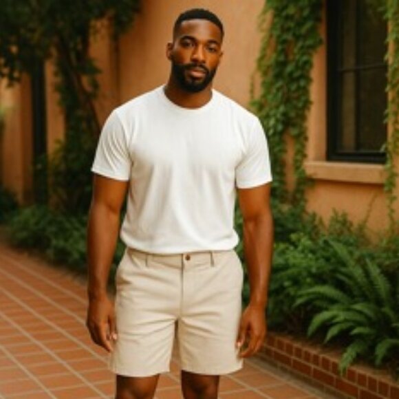 George Shorts Men’s 44 Khaki 9” Inseam Above the Knee NWT - Picture 1 of 10